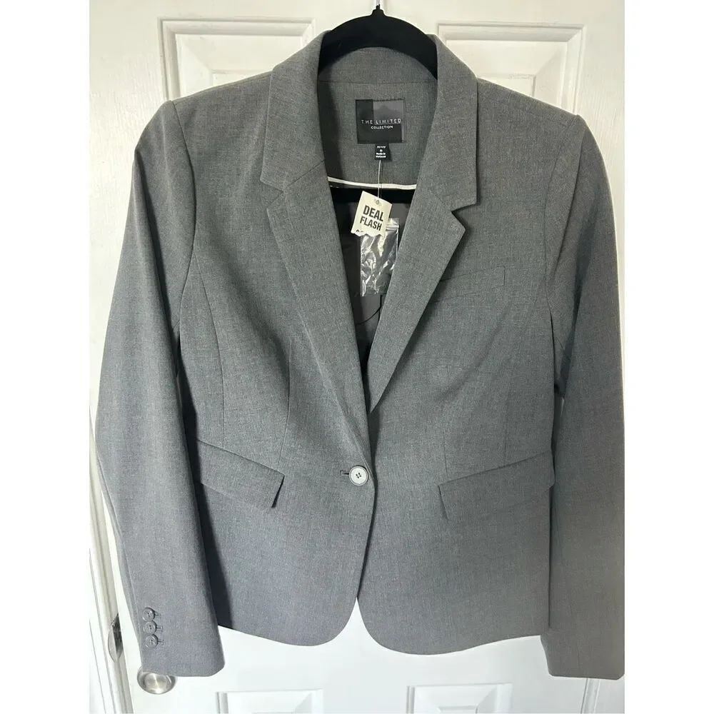 The Limited NWT gray blazer work attire office wear work blazer stylish  size 6P